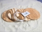 4x Pflanzplatten rund mamoriert braun-weiß ca.7cm mit Befestigung